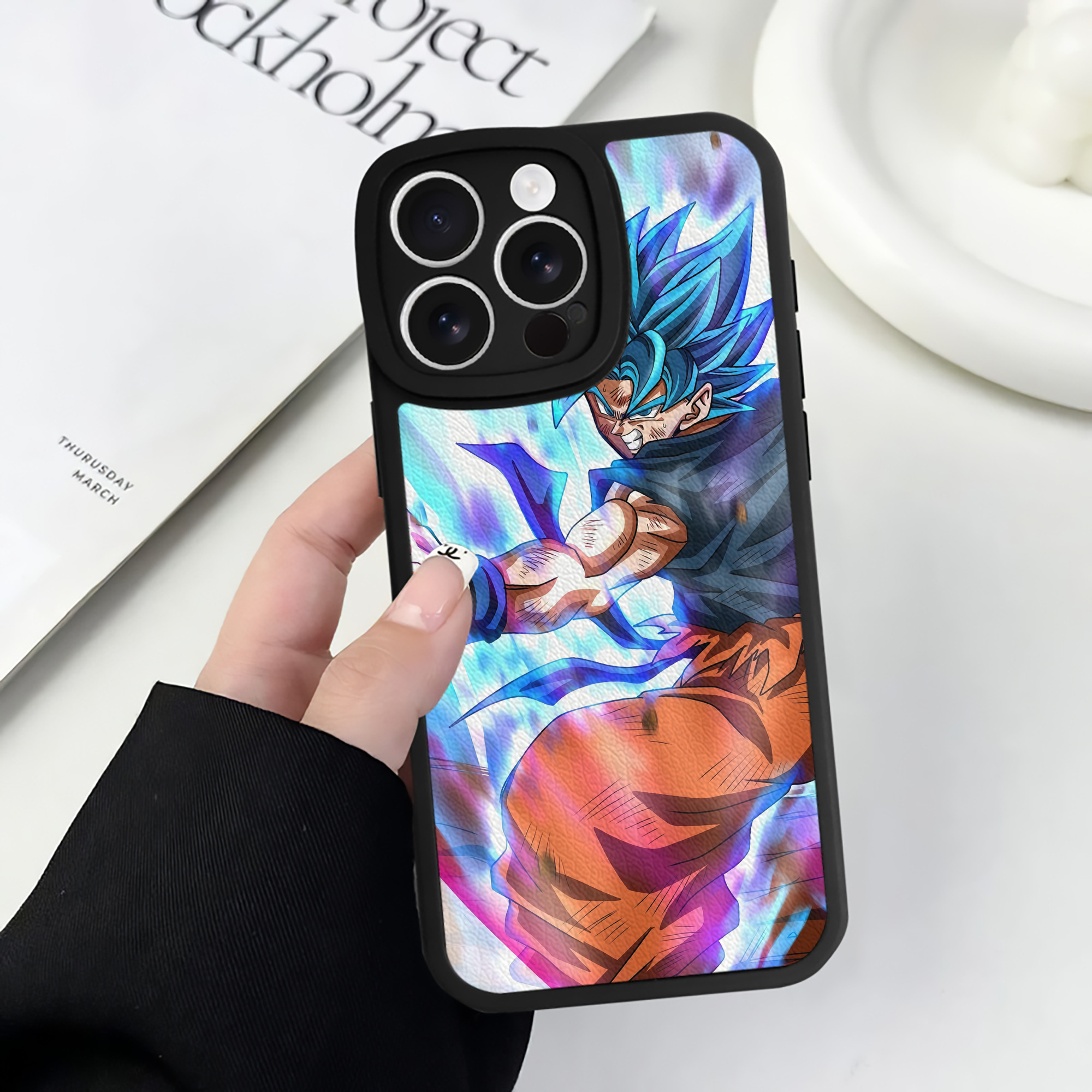 （画像用） ドラゴンボール DRAGON BALL 【iPhone 16シリーズ対応】シリコンスマホケース（レザー調） 材質：シリコン